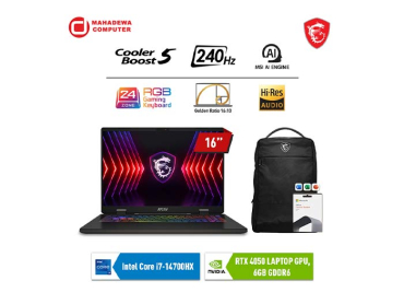 MSI Sword 16 HX B14VEKG-246ID depan